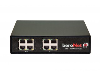 BeroNet SBCSB4S0 - 4 BRI Small Business Line VoIP Gateway